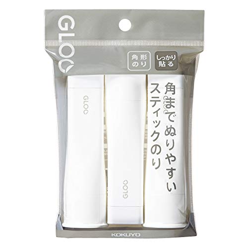 Kokuyo gloo квадратен лепак стап, цврсто стап, средна големина, пакет од 3, увоз на Јапонија