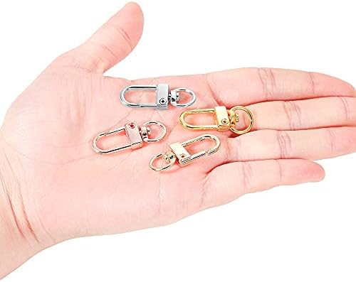 10 парчиња/лот 1233мм златна плоча ротирачка кучиња тока цинк легура торба за кука копче за прстен конектори за приклучоци за накит DIY