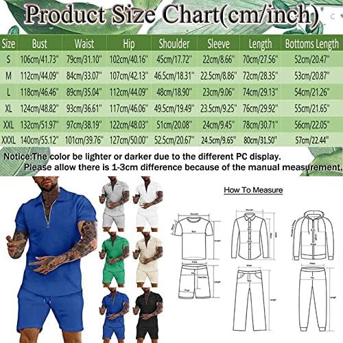 Ruiruilico лето тренерки за мажи Обични полови потти од 2 парчиња кошула со краток ракав и шорцеви поставени лабаво вклопување