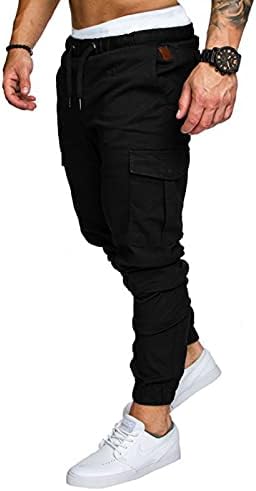 Менс дневни панталони мода лабава згодна џемана панталони алатки за камуфлажни панталони m-4xl полиестерски панталони мажи