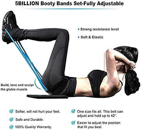 TFIIEXFL Отпорни ленти за тренингот фитнес плен бендови жени задни нозе мускули обука прилагодени на појасот на половината еластична лента