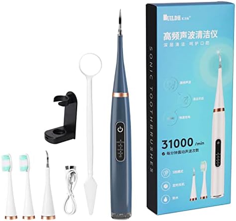 2023 Нов електричен чистач за заби, комплет за чистење на забите, брзина на ротација од 5 фреквенции, домаќин, 2 глави за четки за заби, рамни