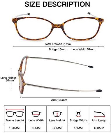 TVZ сина светлина блокирајќи ги очилата за читање на преклопување со пролетен дизајн на шарки за мажи и жени 6096