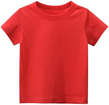 Деца деца девојчиња момчиња Краток ракав Основна маица обична летна маица врвови цврсти момчиња без ракави маица за тренингот