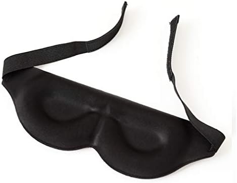 Besportble маска маска 3D црна-излезната очила за очила за спиење маска за слепите за канцелариски домови за спиење