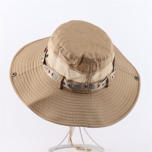 Wenlii лето сонцето капаче за печатење буни капа УВ заштита широка панама капа машка риболов пешачење корпа капа