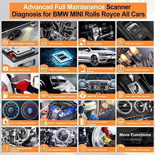 Autophix 7910 Elite целосна дијагностичка алатка компатибилна со BMW Сите ресетирани услуги OBD2 скенер Сите читачи на системски код со двонасочен