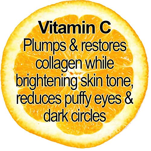 Glimmer Goddess Organic Vitamin C и серум на пептидни очи за темни кругови, 1 мл