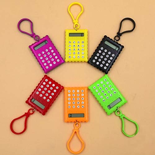 Qiguch66 Основни калкулатори за канцеларии, стандардна функција за канцеларија, дом, училиште, џеб ученик мини електронски калкулатор за бисквити