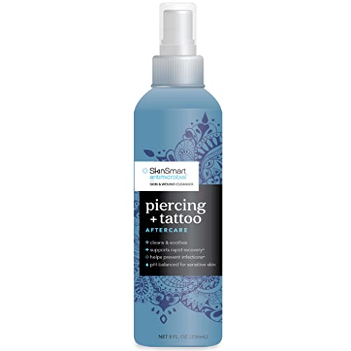 SkinSmart Антимикробни Пирсинг &засилувач; Тетоважа Aftercare За Брзо Закрепнување, 8 мл Спреј