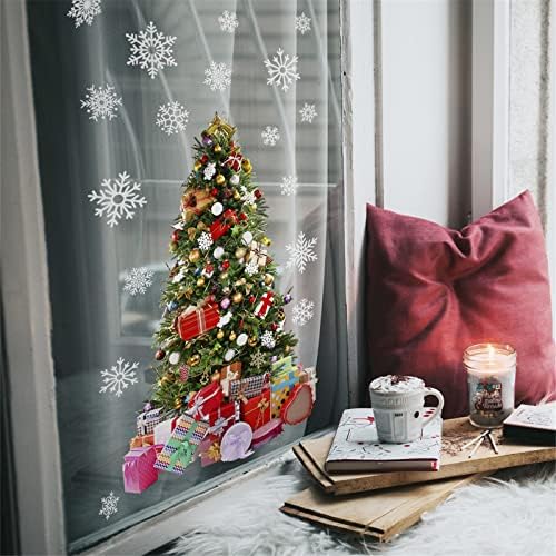 Божиќни Украси Ѕидни Налепници Отстранливи Ѕидни Уметнички Налепници Материјали За Забави Украси За Домашни Прозорци Налепници За Внатрешни
