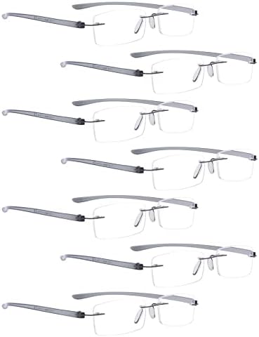 Лур 7 пакува чаши за читање на безжични производи + 4 пакувања класични очила за читање