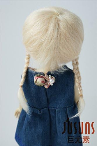 Mohair Doll Pigs for Girls JD018 6-7inch 16-18cm yosd pretty ann ann долга двојна плетенка bjd коса 1/6 додатоци за играчки од смола
