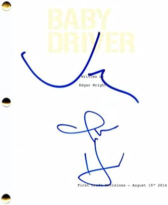 Castон Бернтал и Jonон Хам, потпишаа автограм „Бебе возач“ со целосен филмски скрипта - во режија на Едгер Рајт, ко -глуми Кевин