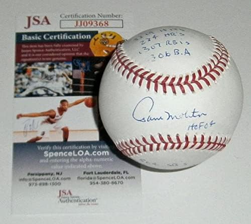 Пиварите Пол Молитор потпишаа статиран бејзбол w/ 10 insc JSA COA автоматско автоматско - автограмирани бејзбол