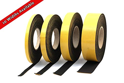 Неопрена гума црна самолеплива лента за сунѓер 1/2 широк x 5/64 дебела x 33 стапки долга