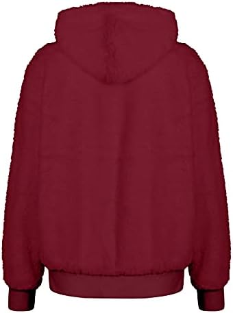 Basysin Hood Солидна џебна јакна за дами Туника удобност Зимски јакни со целосен ракав Фази на прекрасен колеџ