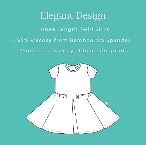 Луксузни Фустани Од Кикирики-Бебешка Облека Од Мека Вискоза Од Бамбус-Совршен Детски Летен Фустан