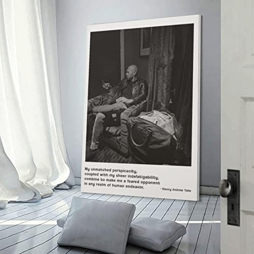 Андреј Тејт Постер Мотивационен инспиративен цитат Постер Арт Канвас печати слика artидна уметност постер за декор за дневна соба во спална соба