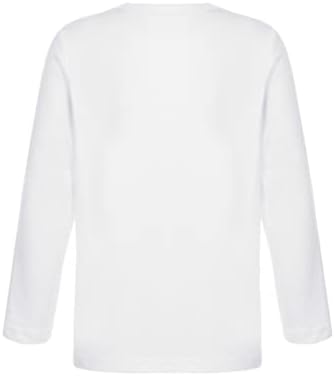 FLDY TOMDLERS Момчиња Девојки Термички врвови Долна облека Основна цврста боја основен слој памук со долг ракав екипаж на вратот маица