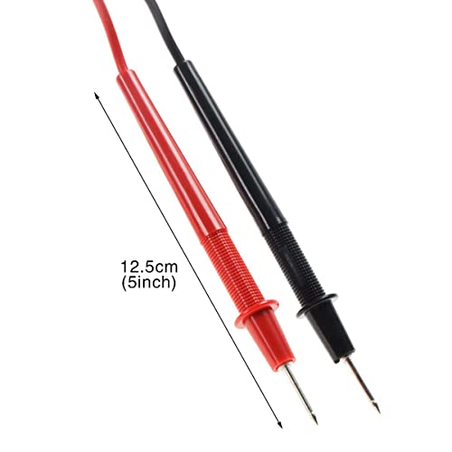 Yxq Банана приклучок Мултиметарски сонда Тестирање на пенкало за поврзување на кабел 2,6ft 1000V црн црвен пар за дигитален