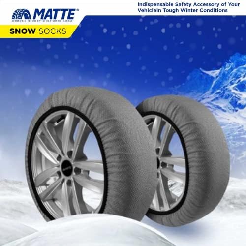 Чорапи за снежни гуми за автомобилски зимски мраз влечење Безбедно возење за пикап за автомобили SUV Дополнителни издржливи снежни ланци Алтернатива
