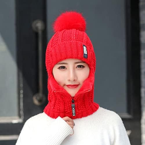 Зимски термички ушни уши шамија додадете женски капачиња со плетење велосипедизам топло бејзбол капачиња момчиња камионџија капа