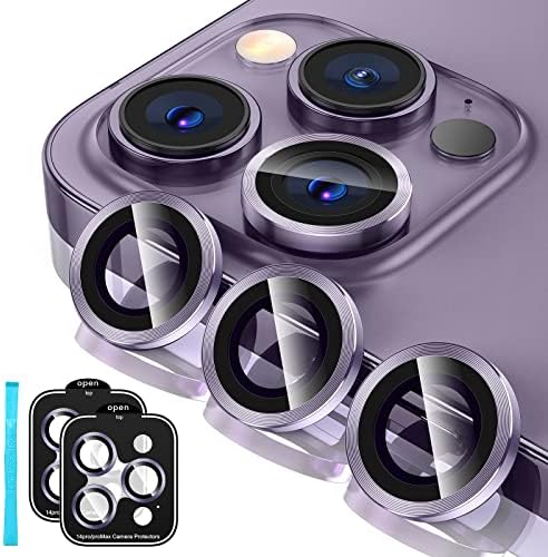 Тензеа [3+3 ПАРЧИЊА за iPhone 14 Pro - iPhone 14 Pro Max Заштитник на Објективот на Фотоапаратот, 9h Заштитник На Капакот На Капакот На Камерата