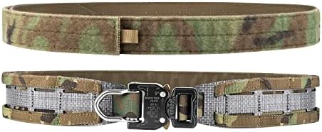 Petac Gear Tactical Belt со низок профил мол битка кобра ласерски ласер-исечен ригиден пиштол за пиштоли за пиштоли за пукање