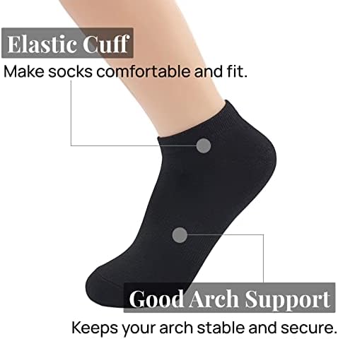 Изберете ја Јун без шоу со ниско сечење памук обични атлетски глуждови чорапи за мажи и жени