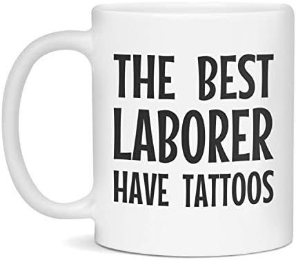Најдобриот Работник Има Тетоважи, Бело Од 11 Унци