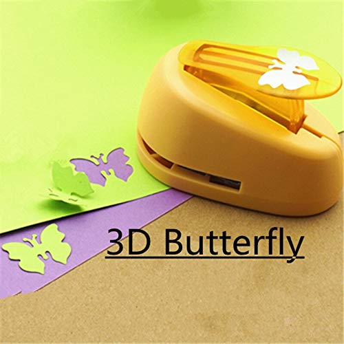 1 инчен 3Д облик Панч занаетчиски пеперутки дупки за дупки за белешки за книги