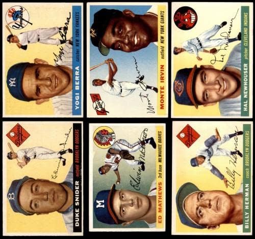 1955 Топс Бејзбол Комплетен сет 6.5 - EX/MT+ - Комплетни комплети за бејзбол
