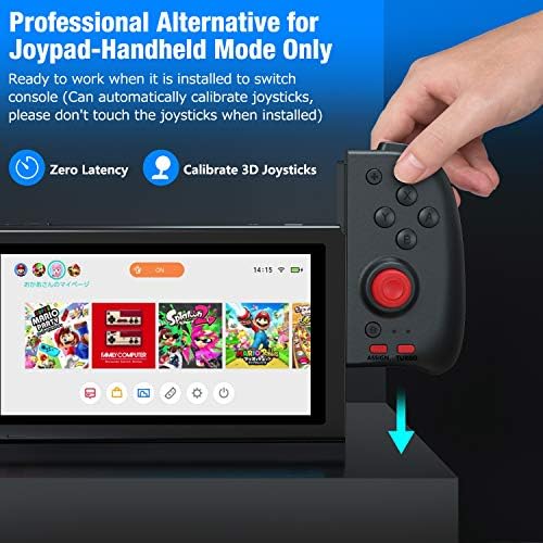 Програмабилен прекинувач на Kydlan Joycon за Nintendo Switch Pary oycon Controller пар со 6-Gero Axis, Turbo, контролор за замена за Nintendo