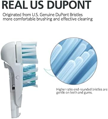 Чувствителна замена на електрична замена за четки за заби, двојни чисти ротирачки комплети за Braun Oral B Cross Action Power 8 пакет