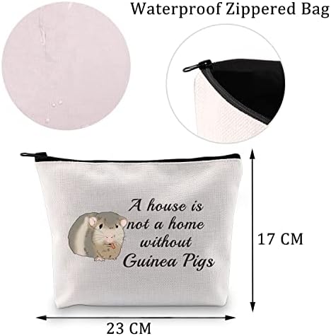 Торба за шминка за заморчиња MBMSO Куќа не е дом без заморчиња за заморчиња подароци за заморчиња за свињи
