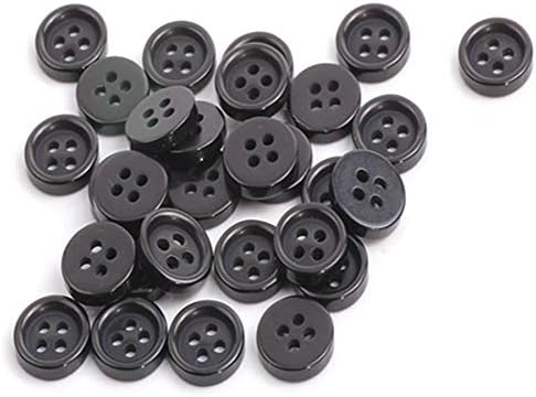 YoyoSore 100x 10mm црна симпатична тркалезна шива шиење копче за копче за крпа занаетчиски занаетчиски пронаоѓање DIY