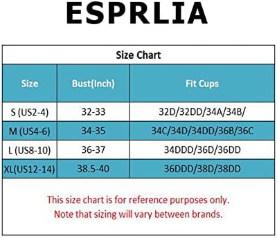Esprlia жени Longline Padded Sports Bra Fitness Fitness Tookulting Whilds Joga Top Top