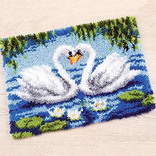 Киоди DIY килим занаетчиски комплет за перниче за перничиња за изработка на таписерија, Кот.