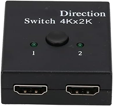 HDMI Прекинувач 4K HDMI Сплитер, 1 во 2 надвор/2 Во 1 Надвор Би-Насока HDMI Прекинувач За КОМПЈУТЕР ЛАПТОП ТВ Повеќе Извор Дисплеи
