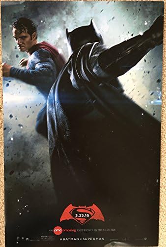 Бетмен против Супермен Зора на правдата АМЦ Оригинален филм Постер 11X17 - Сет од 2 W/бонус сет за тетоважа