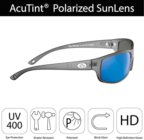 Летечкиот рибар, слаби плима, поларизирани очила за сонце со Acutint UV блокатор за риболов и спорт на отворено