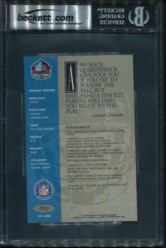 16 Georgeорџ Конор - 1998 Рон Микс Хоф Платинум Автоматски фудбалски картички оценети BGS Auto 10 - Автограмски фудбали