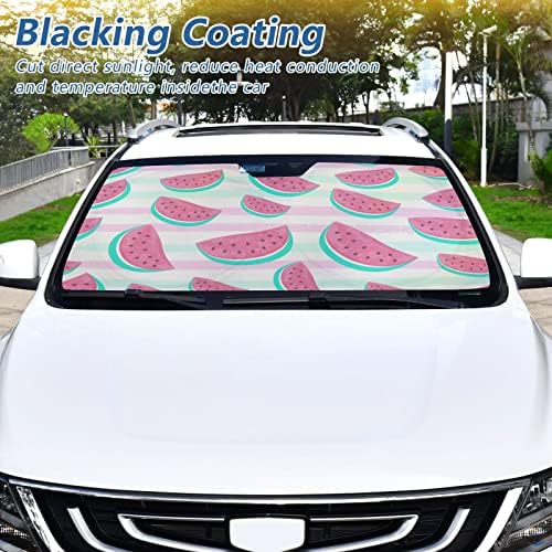 BlueAngle Car Whindshield Sunshade Sunshade Matermelon Patement Prote Front Auto Sun Shield Shade Shade Visor Agementory, 59 × 30131