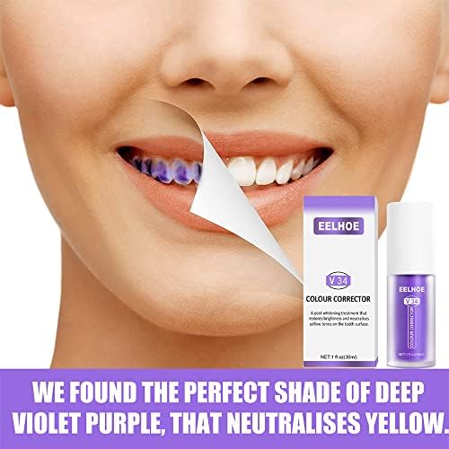Лабстандардна пурпурна паста за заби за белење на забите V34Color Коректор Виолетова паста за заби пурпурни заби Белење на заби
