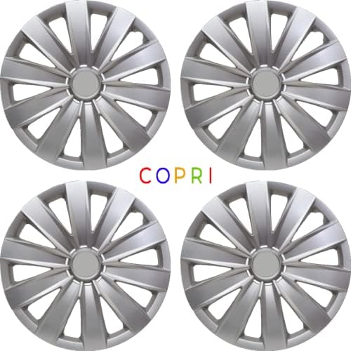 Копри сет од покривка од 4 тркала од 15 инчи сребрен Hubcap Snap-on одговара на Opel/vauxhall