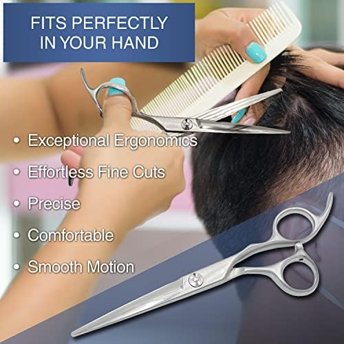 Професионални ножици за коса во салон челик | Остри ножици за брич за бербери, стилисти, дома | Прецизна контрола | Премиум