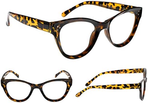 Gr8sight 4-пакувања дами со преголеми очила за читање, читатели на очила за дизајн на очила за очила за жени