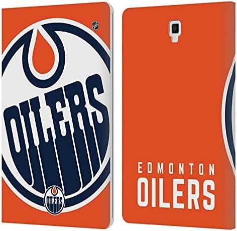 Дизајн на главни случаи официјално лиценциран NHL преголем Едмонтон Оилдерс, кожена книга за паричникот, корица, компатибилен со Galaxy