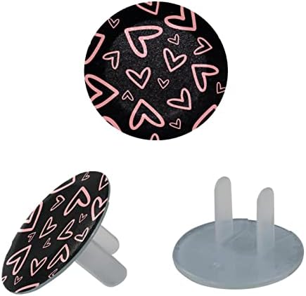 Обвивки за излез, безбедни заштитници за електрични приклучоци Декоративни приклучоци за домашни слатки срца розови